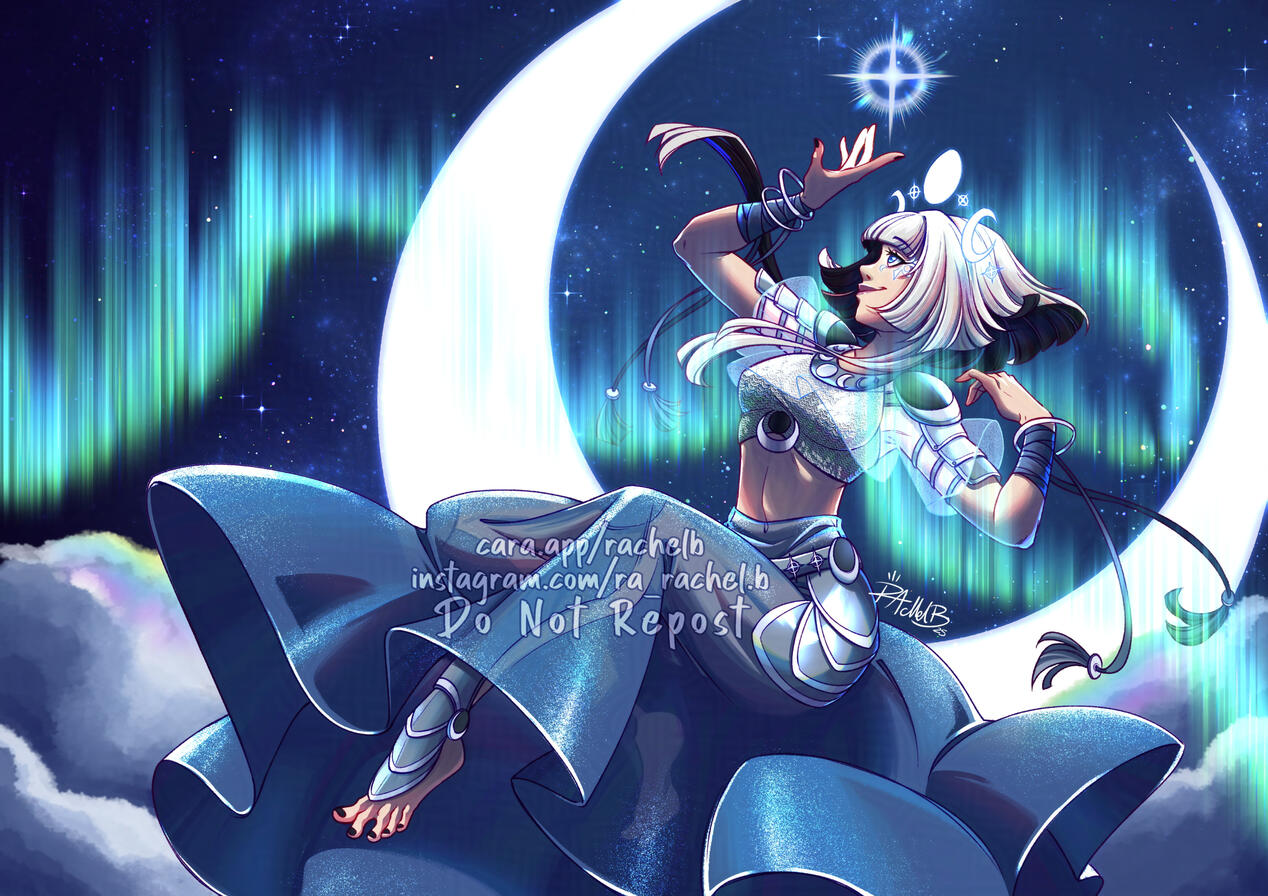 Aurora Aksnes as the moon goddess Sehanine